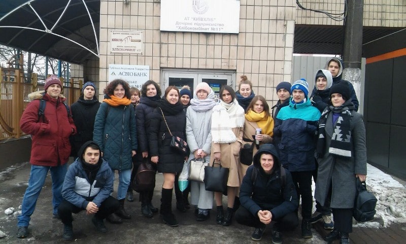 ПАТ «Київхліб» прийняло на ознайомлювально-виробничу практику студентів кафедри технології хлібопекарських і кондитерських виробів