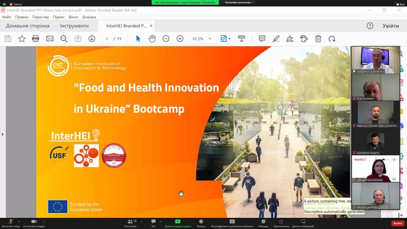 Bootcamp «Інновації у сфері харчування та здоров’я в Україні» відвідали наші науковці