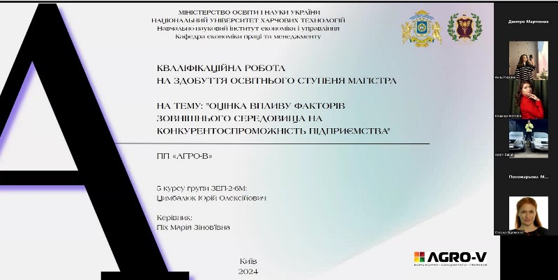 Своєчасні до вимог ринку проєкти представили магістранти-економісти