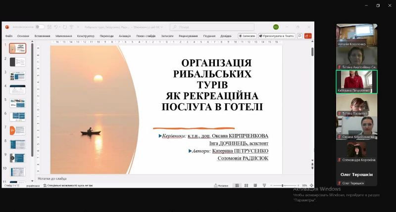 На п’єдесталі Всеукраїнського конкурсу наукових проєктів здобувачів вищої освіти з готельно-ресторанної справи