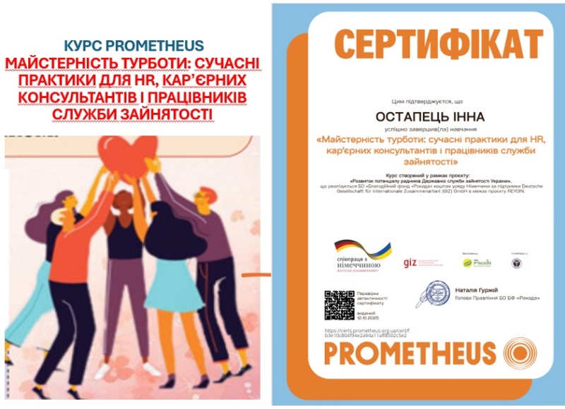 Менеджерки персоналу сертифіковані Prometheus із майстерності турботи для HR!