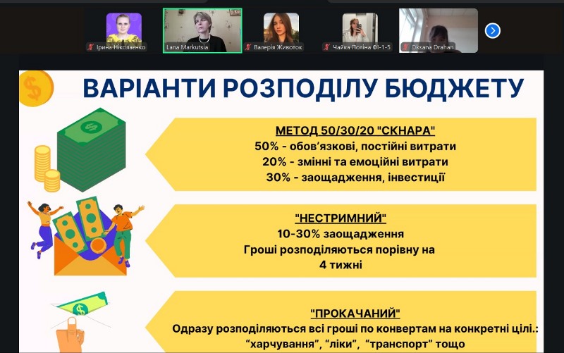 Освітня ініціатива кафедри маркетингу: як навчитися керувати власними фінансами