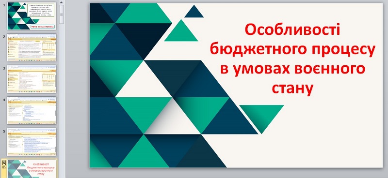 З особливостями бюджетного процесу в умовах воєнного стану ознайомилися фінансисти
