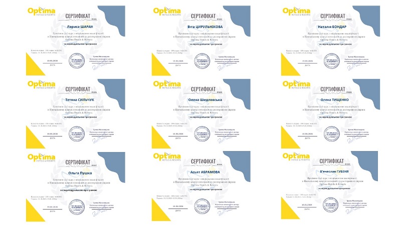 Нові горизонти професіоналізму: викладачі кафедри готельно-ресторанної справи підвищили кваліфікацію в Optima Hotels&Resorts