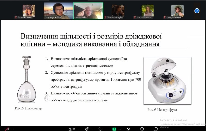 Педагогічна практика: методи оцінювання якості дріжджів у сучасній біотехнології