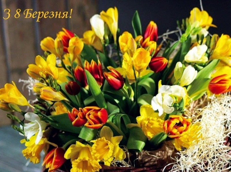 Зі святом весни вітає жінок ректор А. Українець