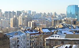 UNBELIVEABLE VIEW OF KYIV IS FROM CAMPUS BUILDING