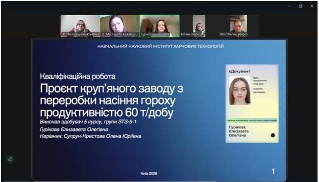 Фінальний акорд: на кафедрі технології зберігання і переробки зерна відбувся захист кваліфікаційних робіт бакалаврів