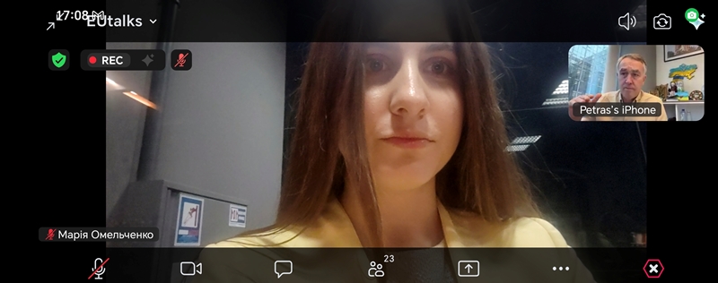 Викладачка НУХТ – у міжнародній освітній ініціативі EUTalks за участі членів Європарламенту